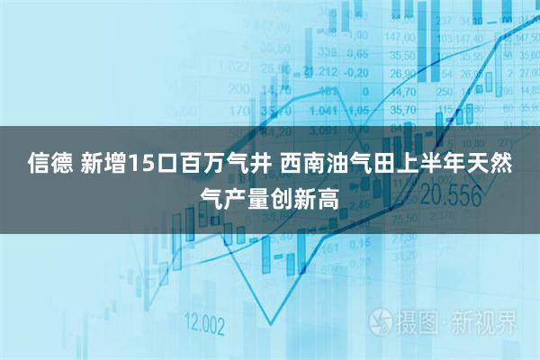 信德 新增15口百万气井 西南油气田上半年天然气产量创新高